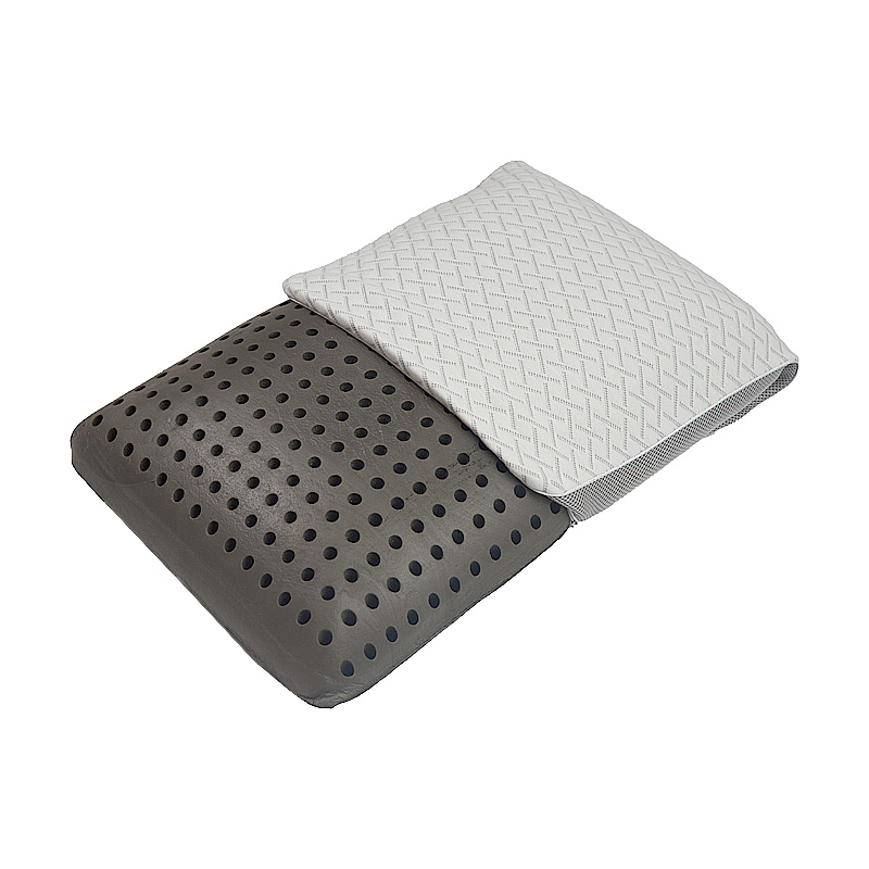 Bamboo Charcoal Gel Infused Memory Foam Pillow with Holes 